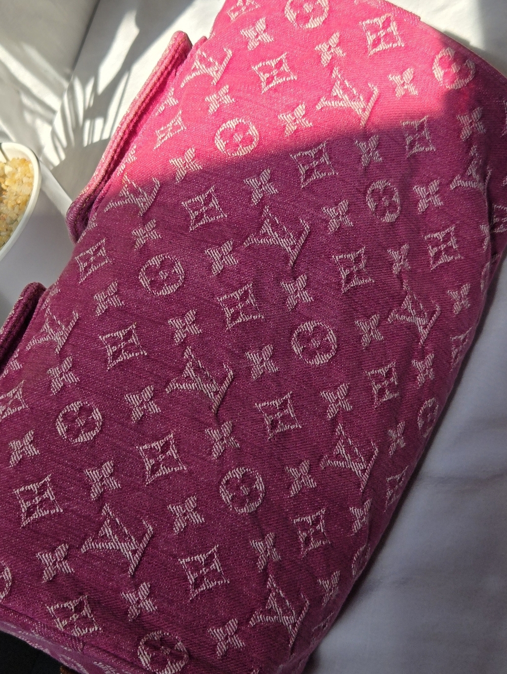 Louis Vuitton Neo Speedy M95214 Fuchsia Pink Monogram Denim Bag - Picture 11 of 15